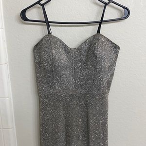 Miranda Strapless High Slit Formal Gown